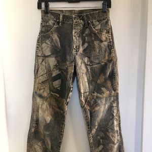 Vintage Wrangler Camo Cropped Jean
